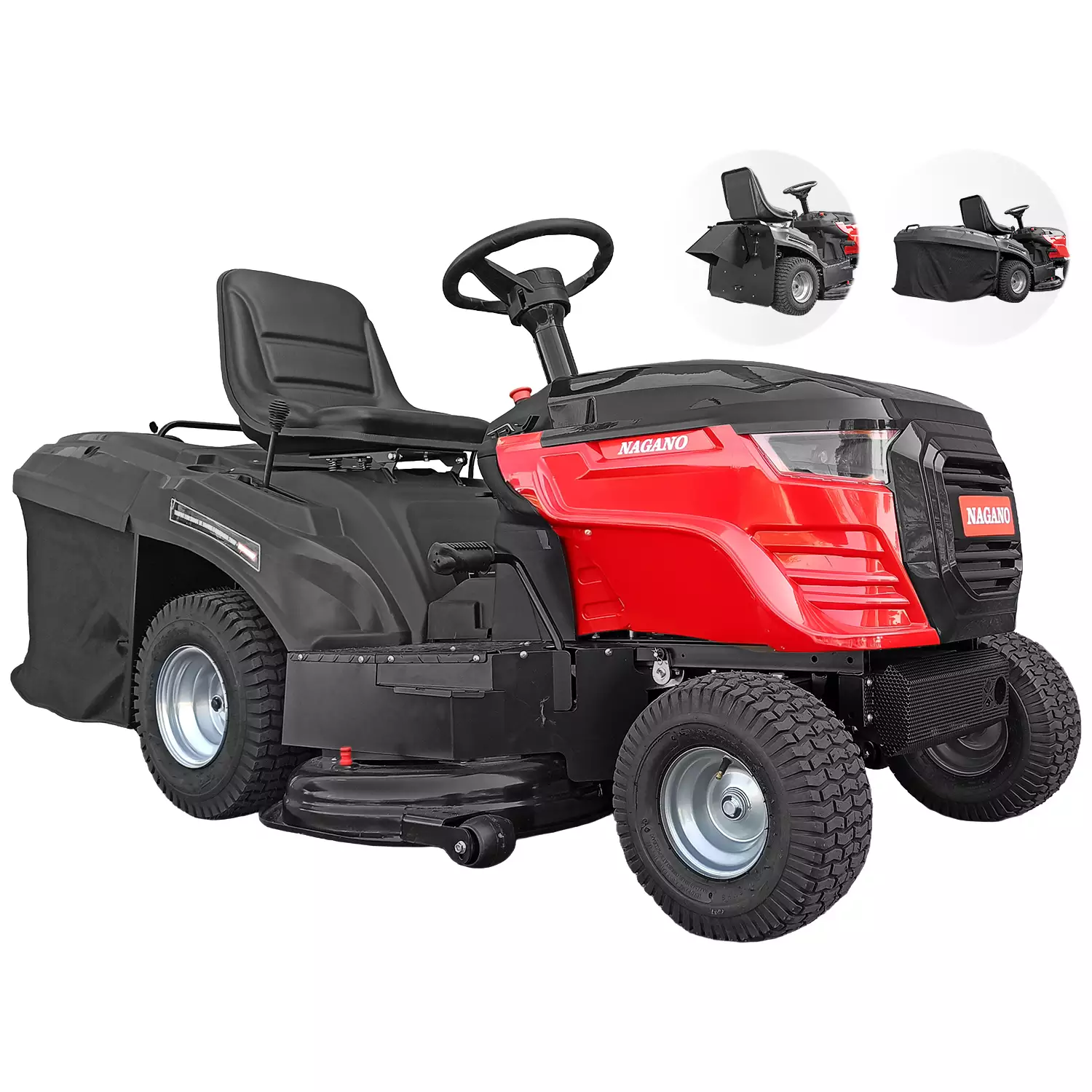 Trator Cortador de Grama Gasolina 20hp com Coletor 107cm 4 Tempos