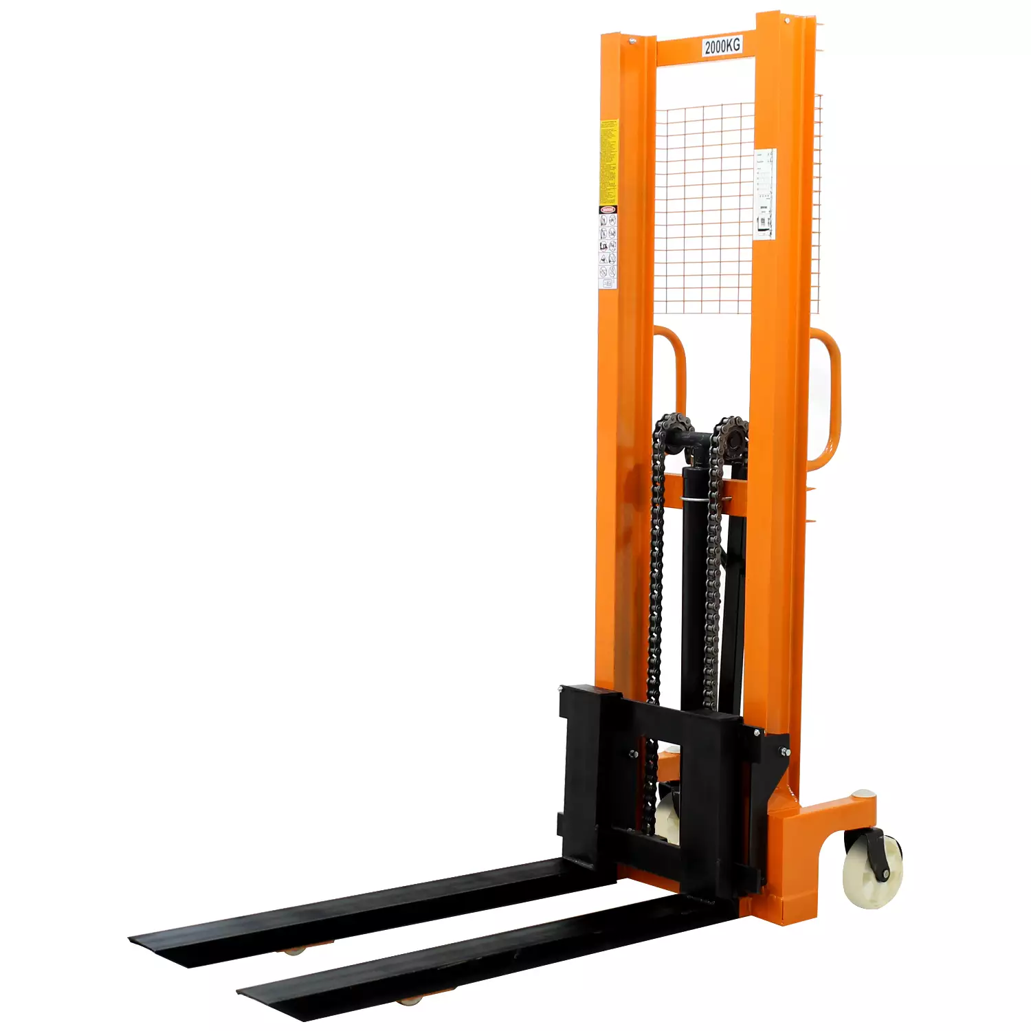 Empilhadeira Hidráulica Manual 2000 kg Elevação 1,6 metros Garfo 1150x550mm – NEMP2TR