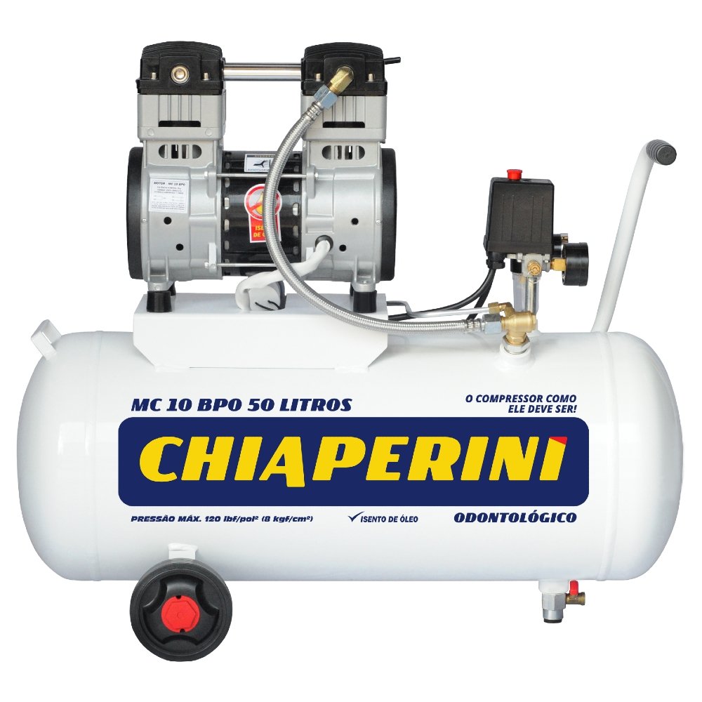 Motocompressor Odontológico RCH 2HP 10 Pés 50L 220V CHIAPERINI-10-BPO-RCH