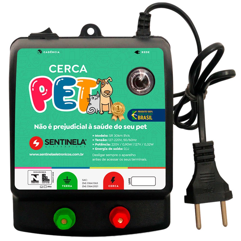 Eletrificador de Cerca para Pets 2,5J Bivolt SENTINELA-1038