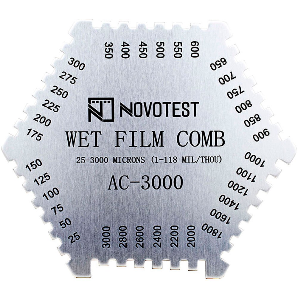 Medidor Espessuras Camadas de Tintas Úmidas AC-3000 25 a 3000 NOVOTEST-310759