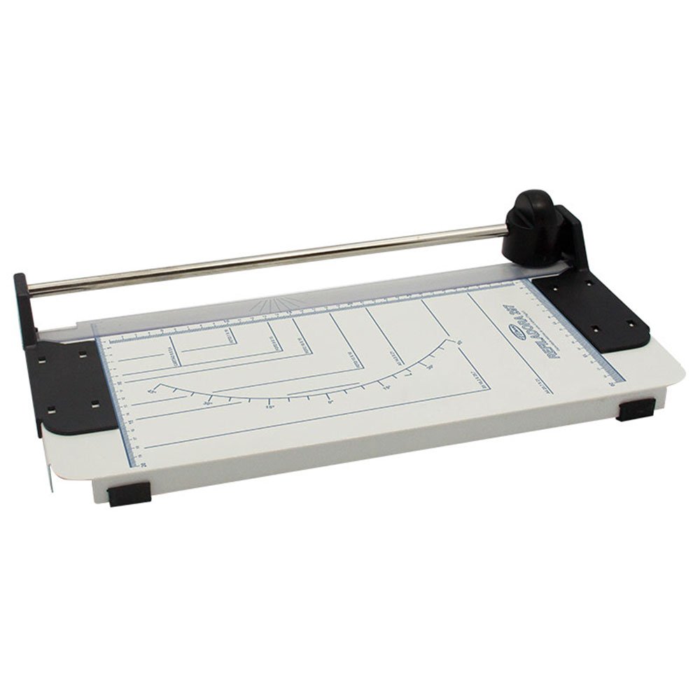 Refiladora Branca de Papel 350mm 4 Folhas com Tampa em Aço MENNO-477