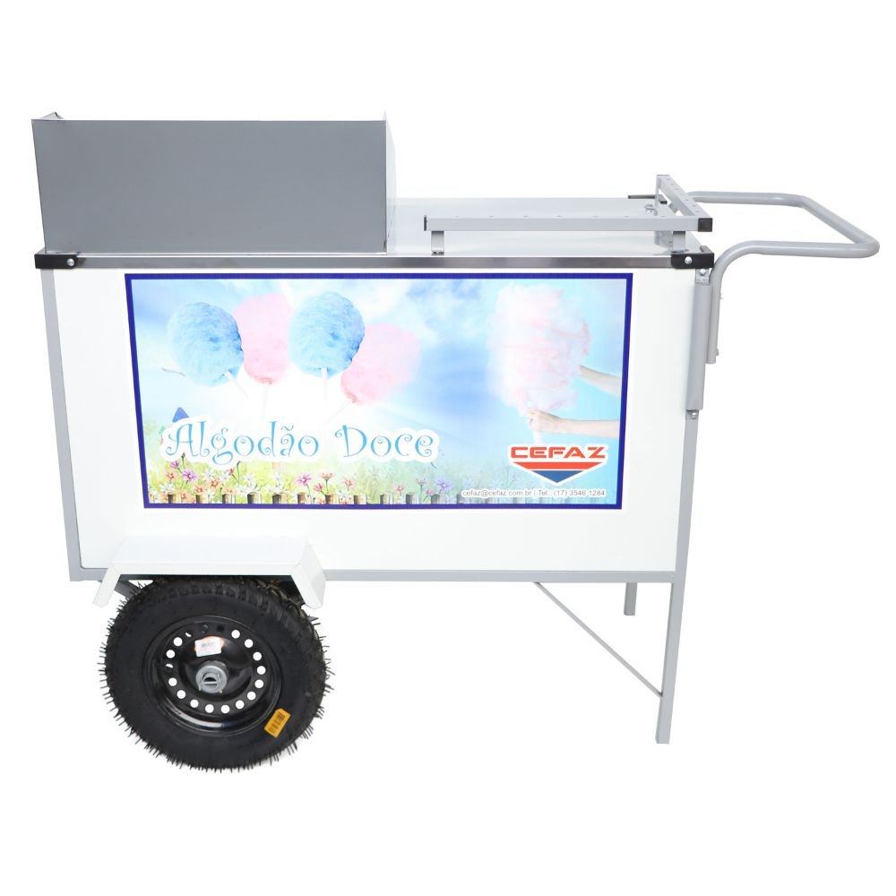 Carrinho de Algodão Doce BL36P-T com Rodas e Toldo CEFAZ-BL36P/T