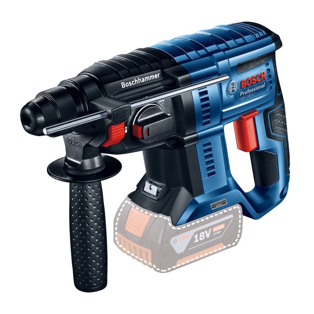 Martelo Perfurador GBH 180-LI SDS Plus 18V sem Bateria e Carregador BOSCH-06119111E1-000