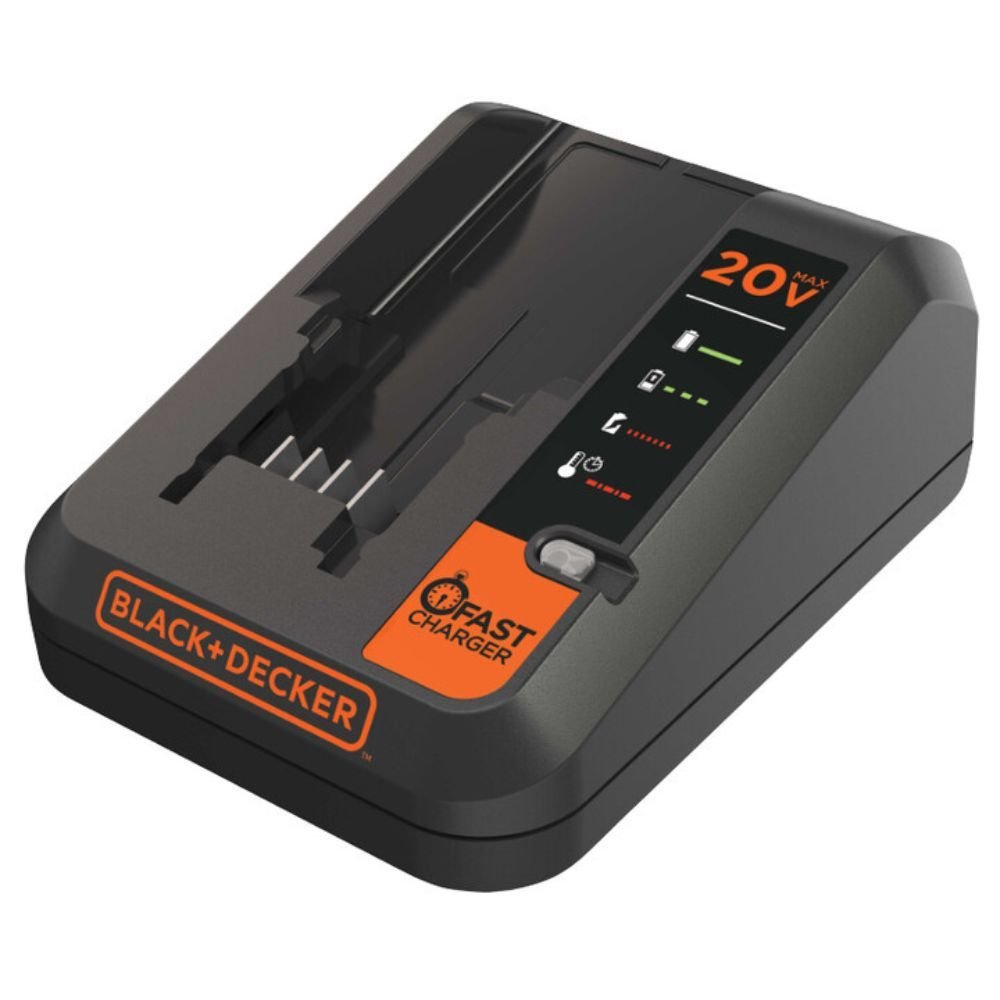 Carregador PowerConnect 20V 2Ah Bivolt com Cabo 1.8M BLACK eamp; DECKER-BDCAC202B-BR