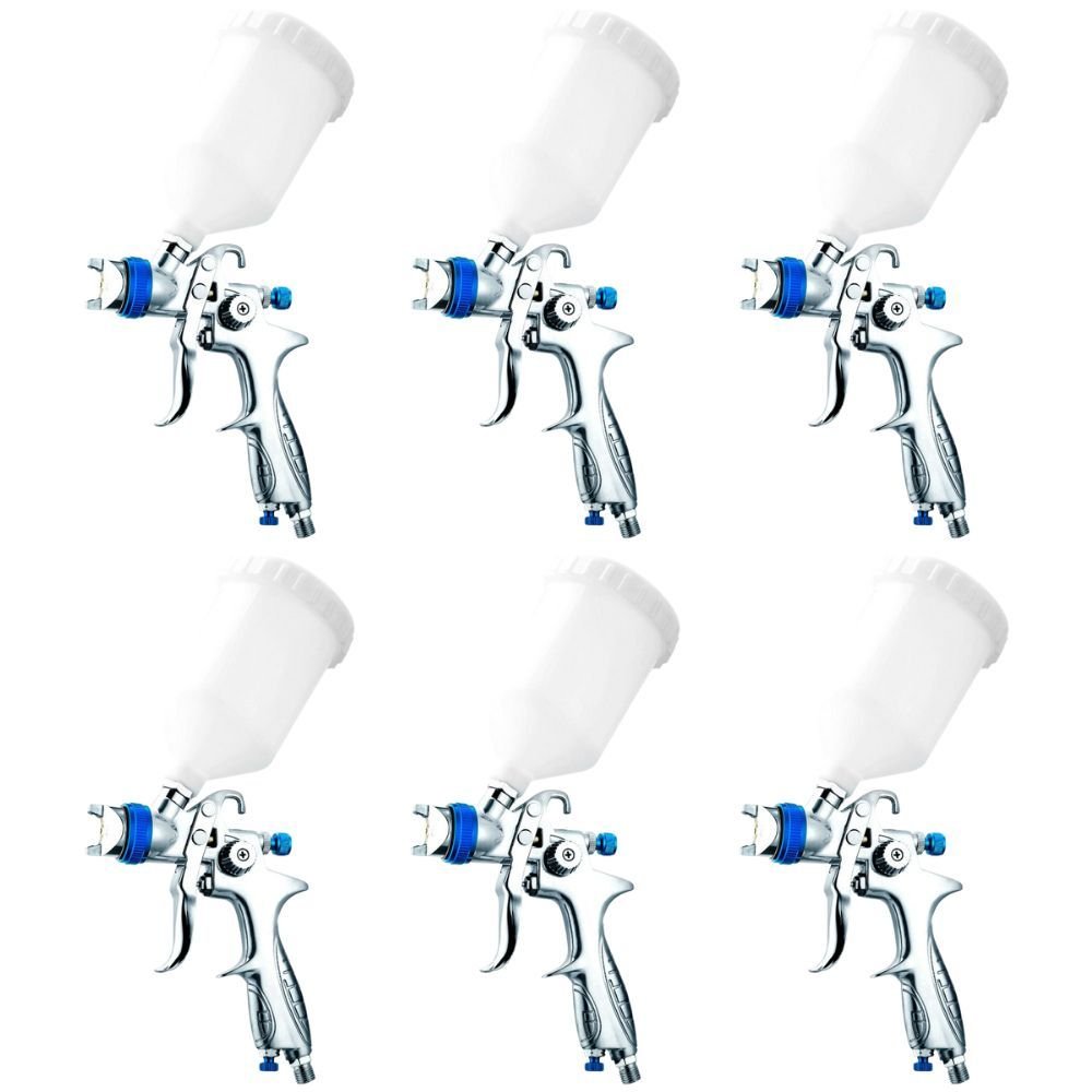 Kit Pistola para Pintura HVLP 1,3mm 600ml 06 unidades TECBRIL-K-9589