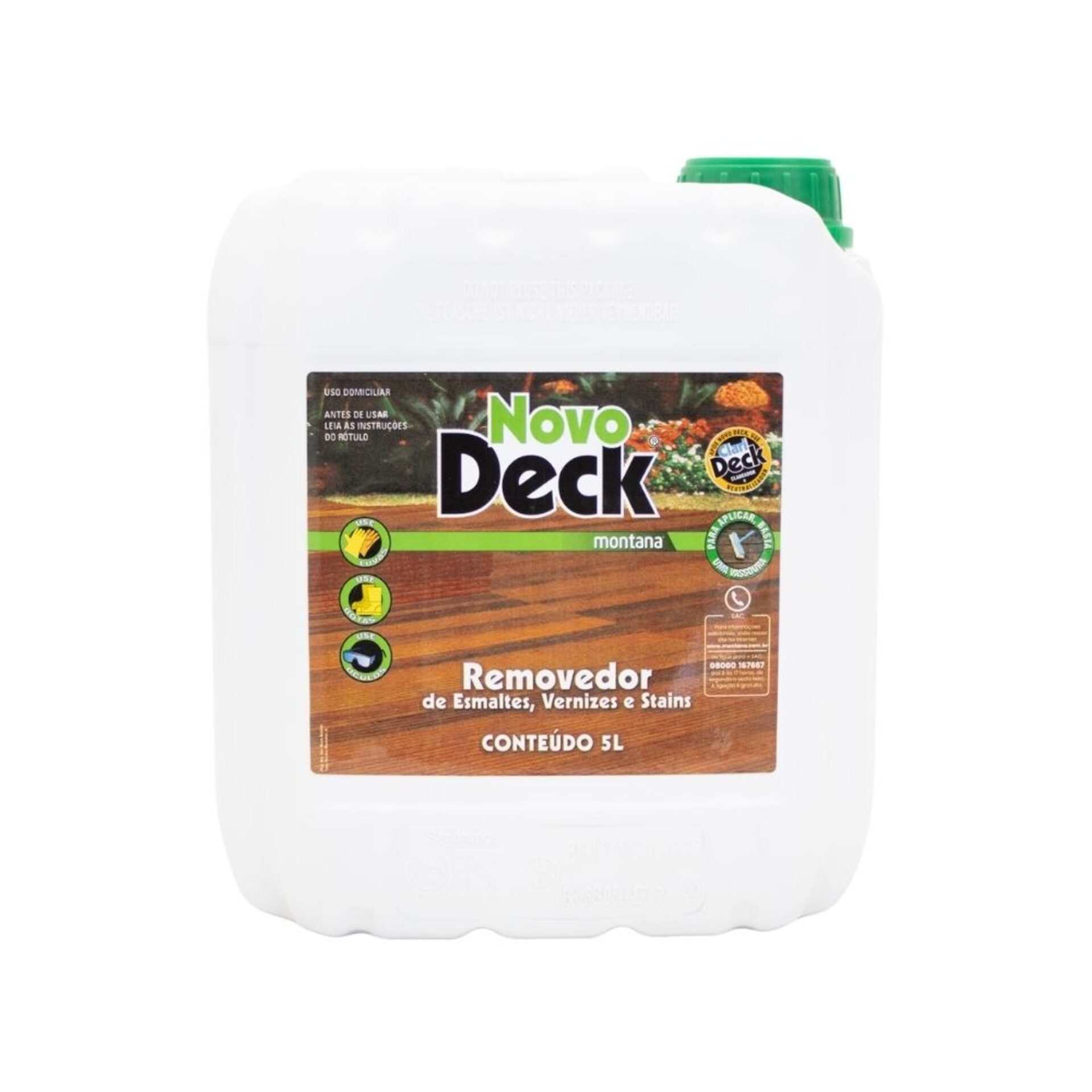 Removedor para Verniz e Stain Novodeck Incolor 5L Montana