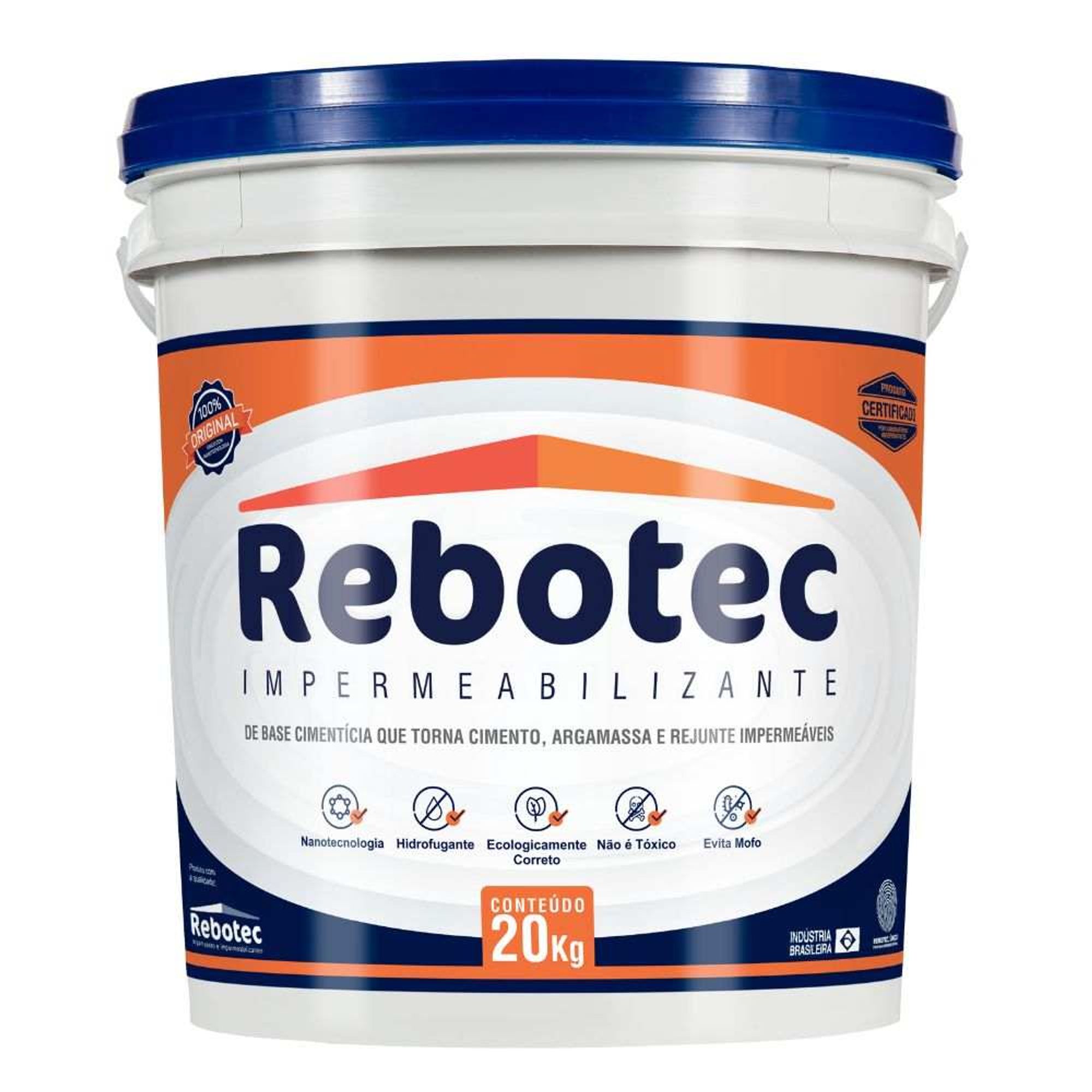 Impermeabilizante Hidrofugante 20kg Rebotec