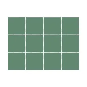 Revestimento Riviera Bold Acetinado Verde 10x10cm 1,95m2