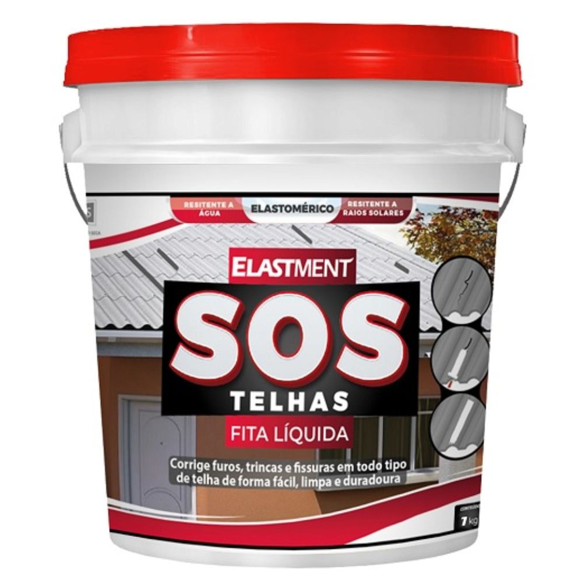Fita Líquida Multiuso SOS Telhas 1Kg Drylevis