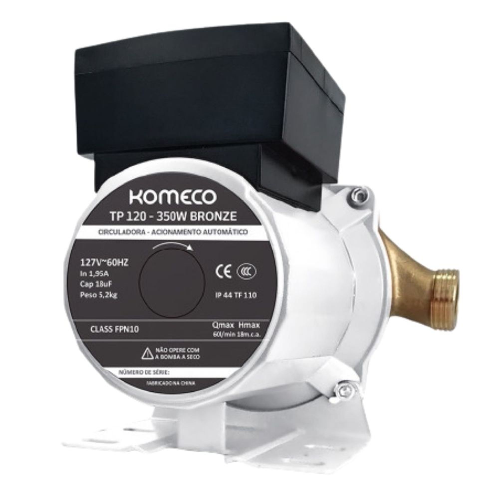 Bomba de Recirculação de Água TP 120 G1 Komeco