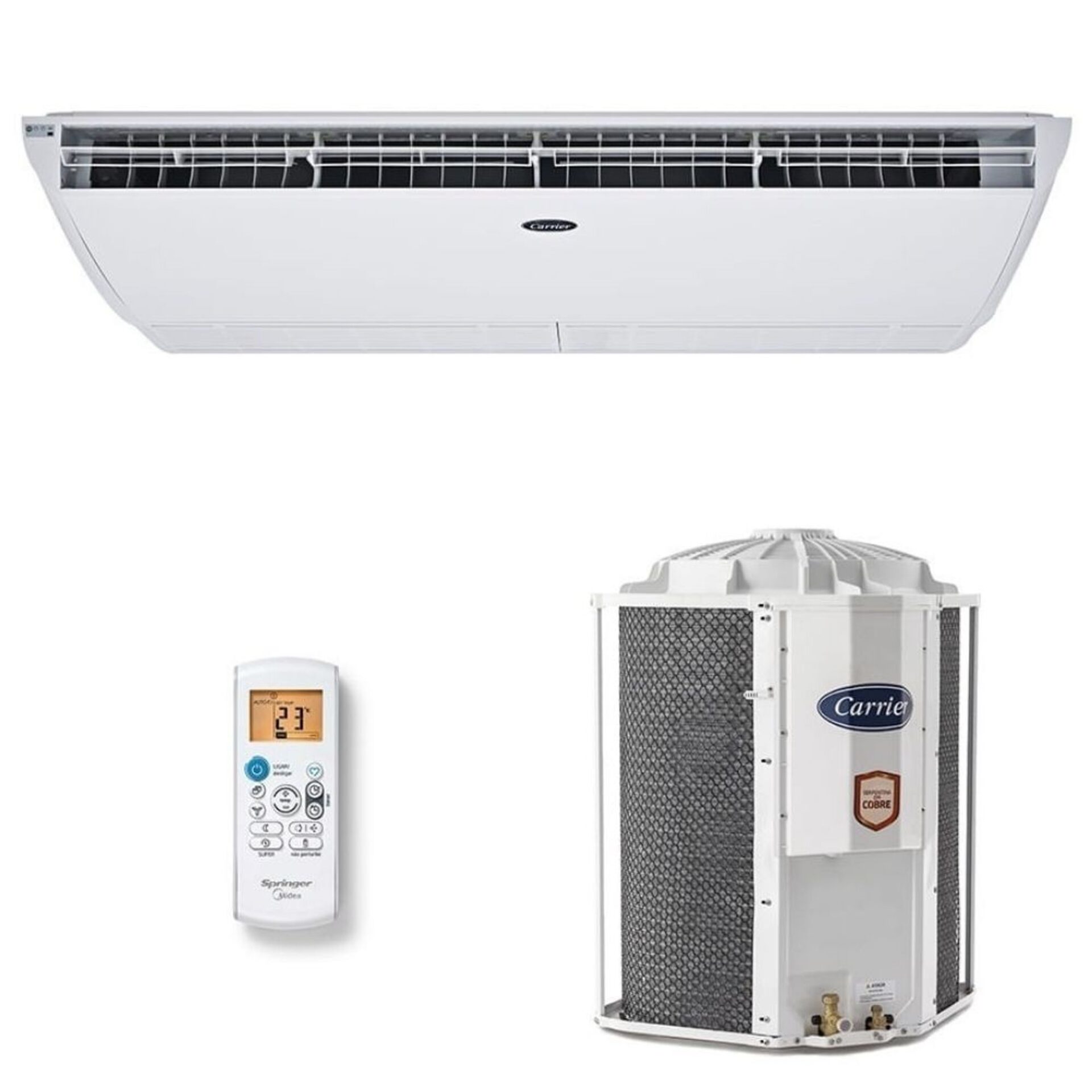 Ar Condicionado Split Piso Teto Carrier 36000 BTUs Frio Midea