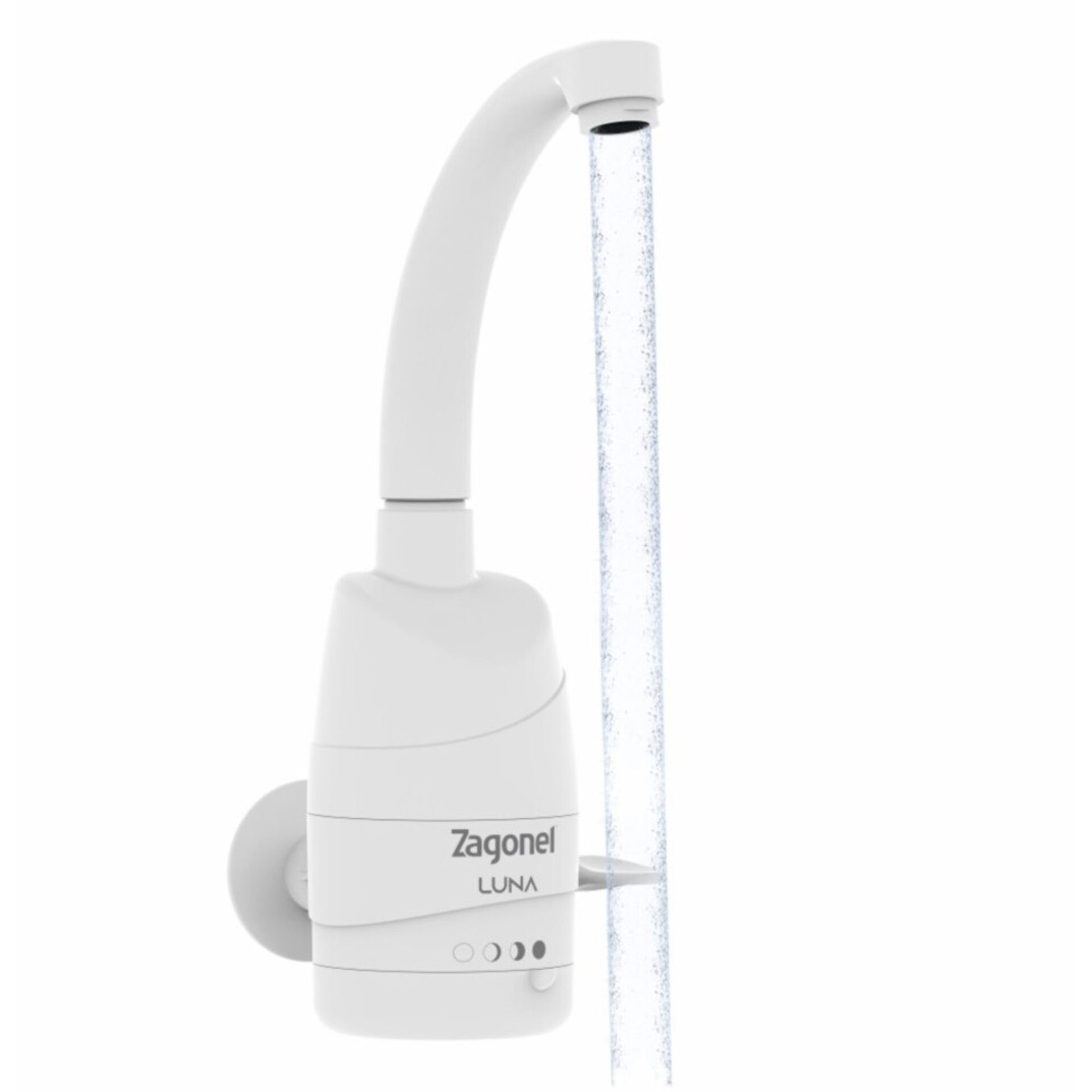 Torneira Elétrica Luna de Parede Branca 5500W Zagonel