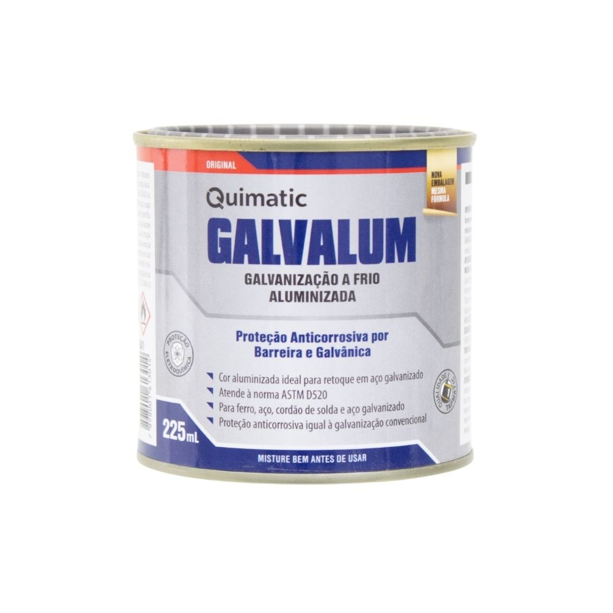 Galvanização a Frio Galvalum Alumínio Fosco 225ml Tapmatic