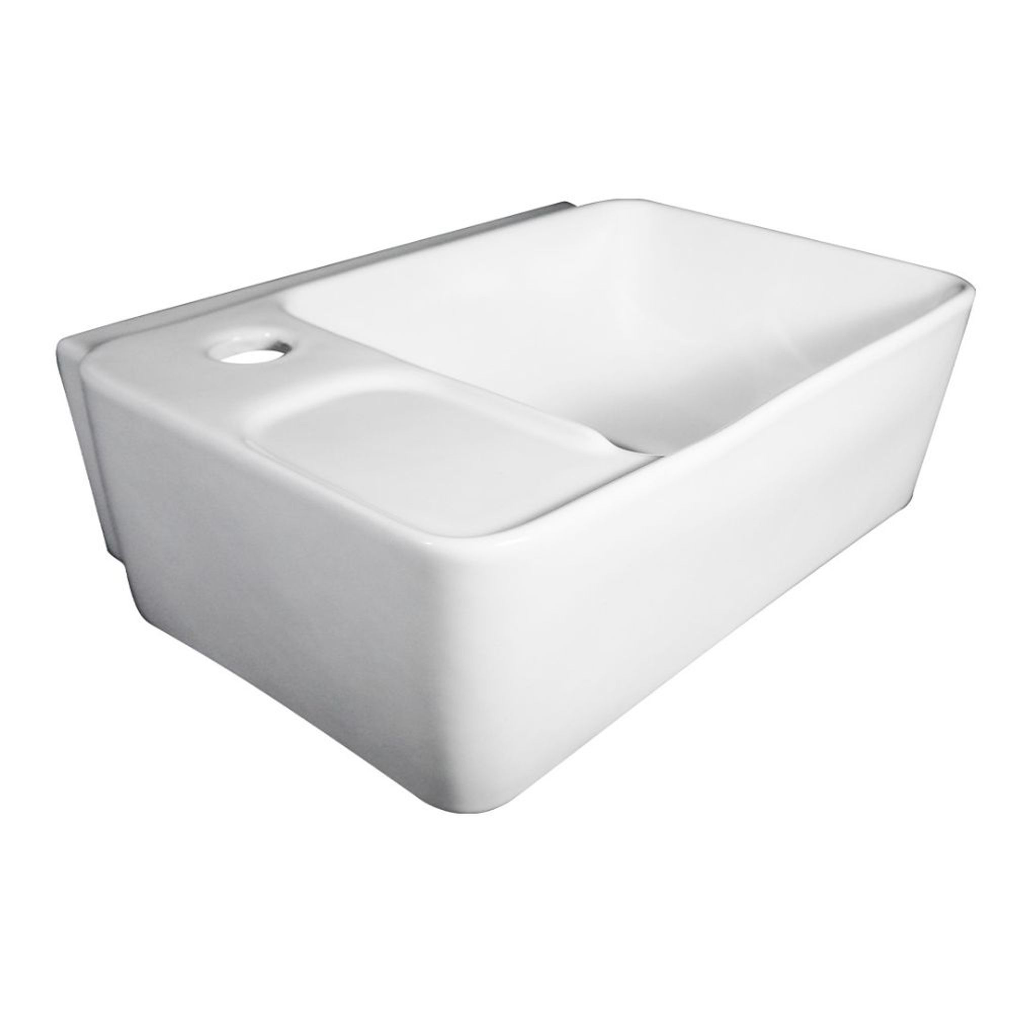 Lavatório Suspenso Louça Viseu Branco 42x31cm Luzarte