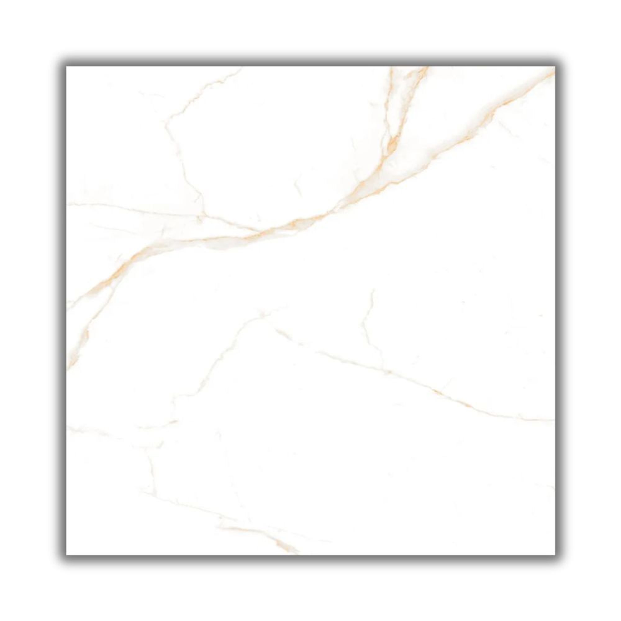 Piso Delux Marmo Retificado Brilhante Branco 75×75 2,84m2