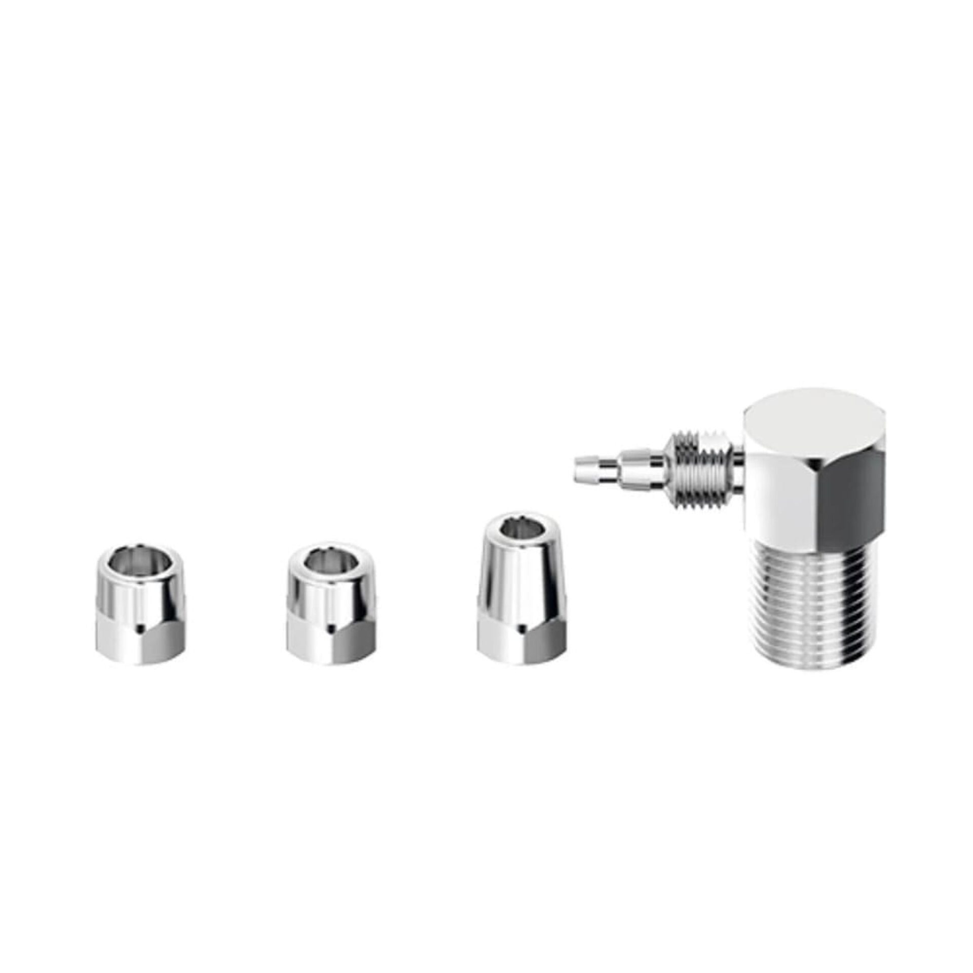 Adaptador para Filtro de Água Parede Latão 1/2X1/4X1/8″ Cromado Censi