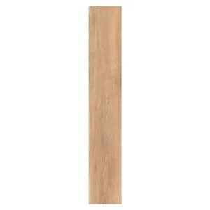 Piso Nature Amêndoa Retificado Acetinado Marrom 18x113cm 2,03m2