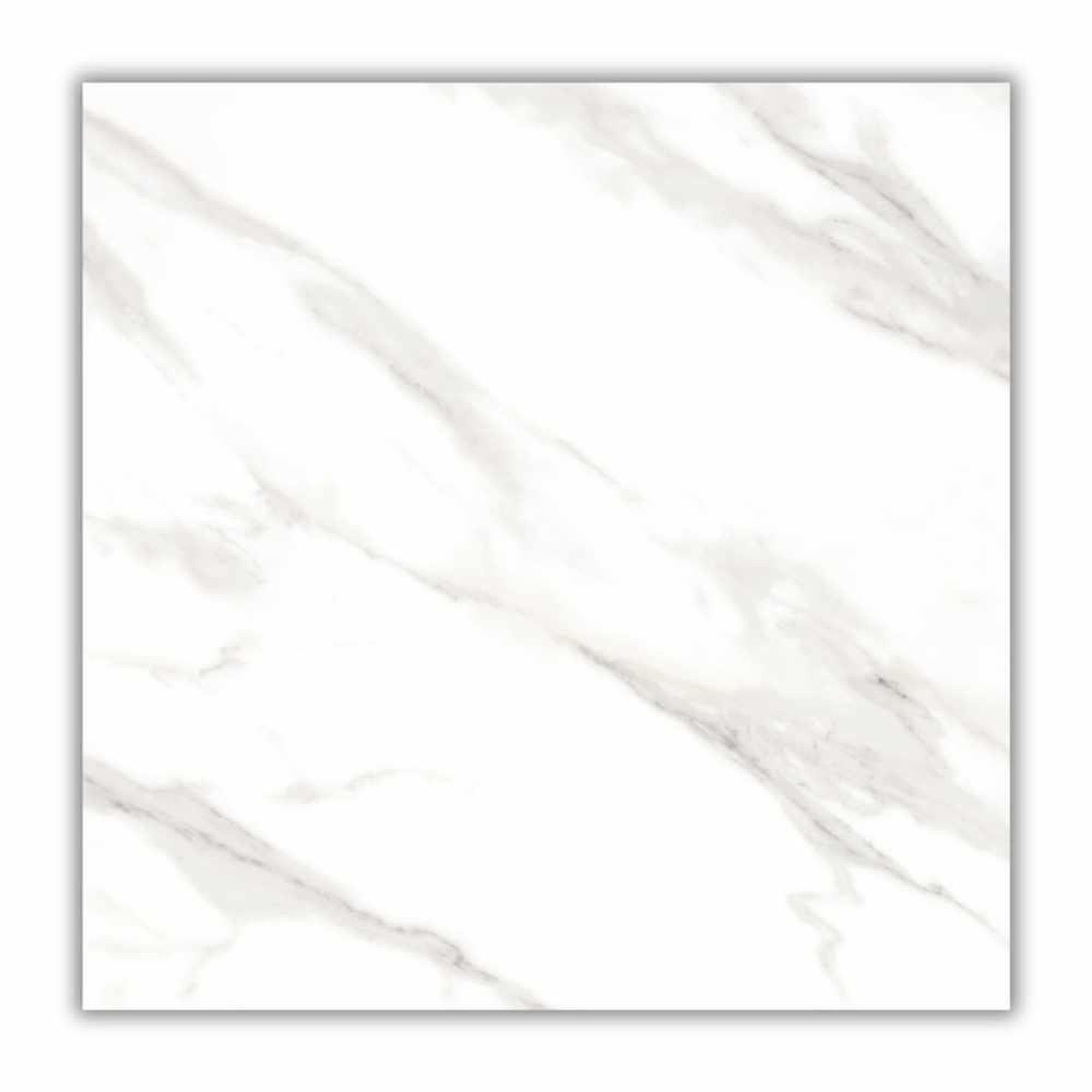 Porcelanato Marble White Retificado Polido Branco 60x60cm 2,16m2