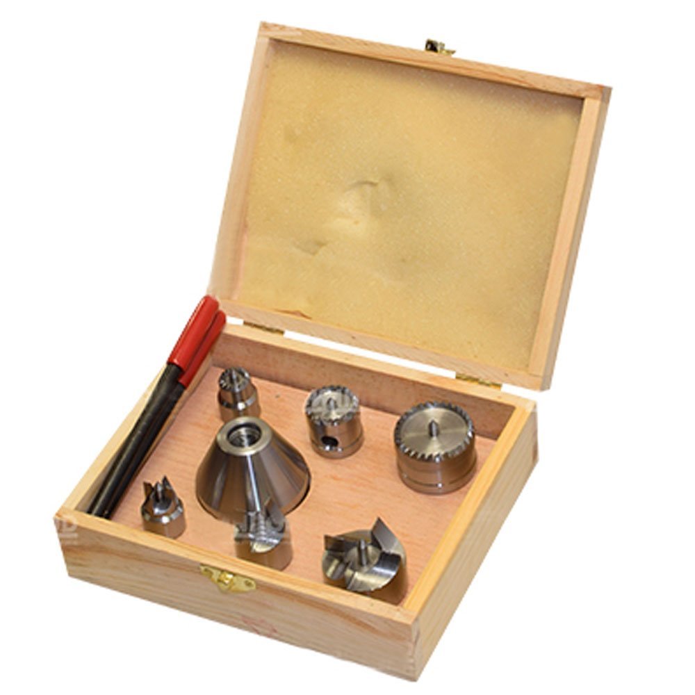 Jogo de Arrastadores Intercambiáveis 1 Pol. 8TPI com Adaptador para Torno MR-1218 MANROD-00877268054375