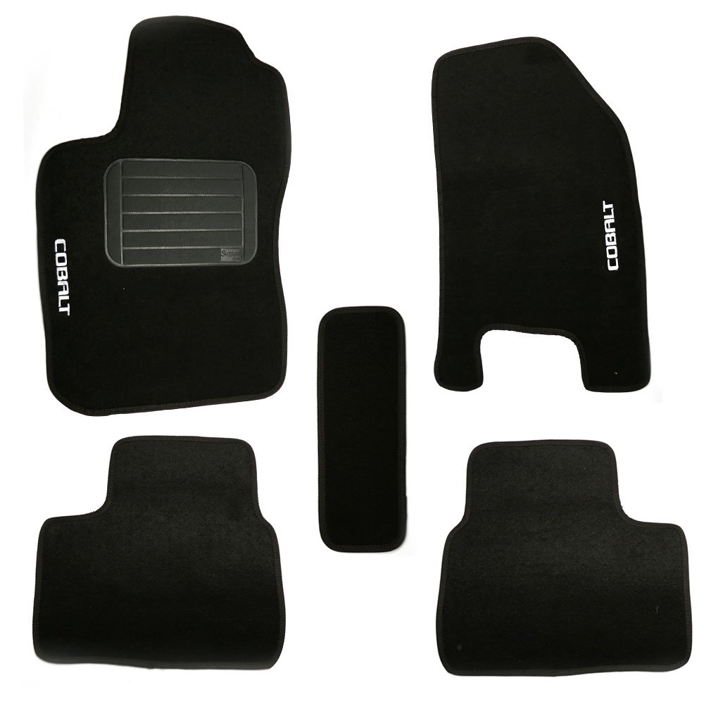 Jogo de Tapetes Cobalt 12/14 Preto com 5 Peças SAMARA CAR-1312