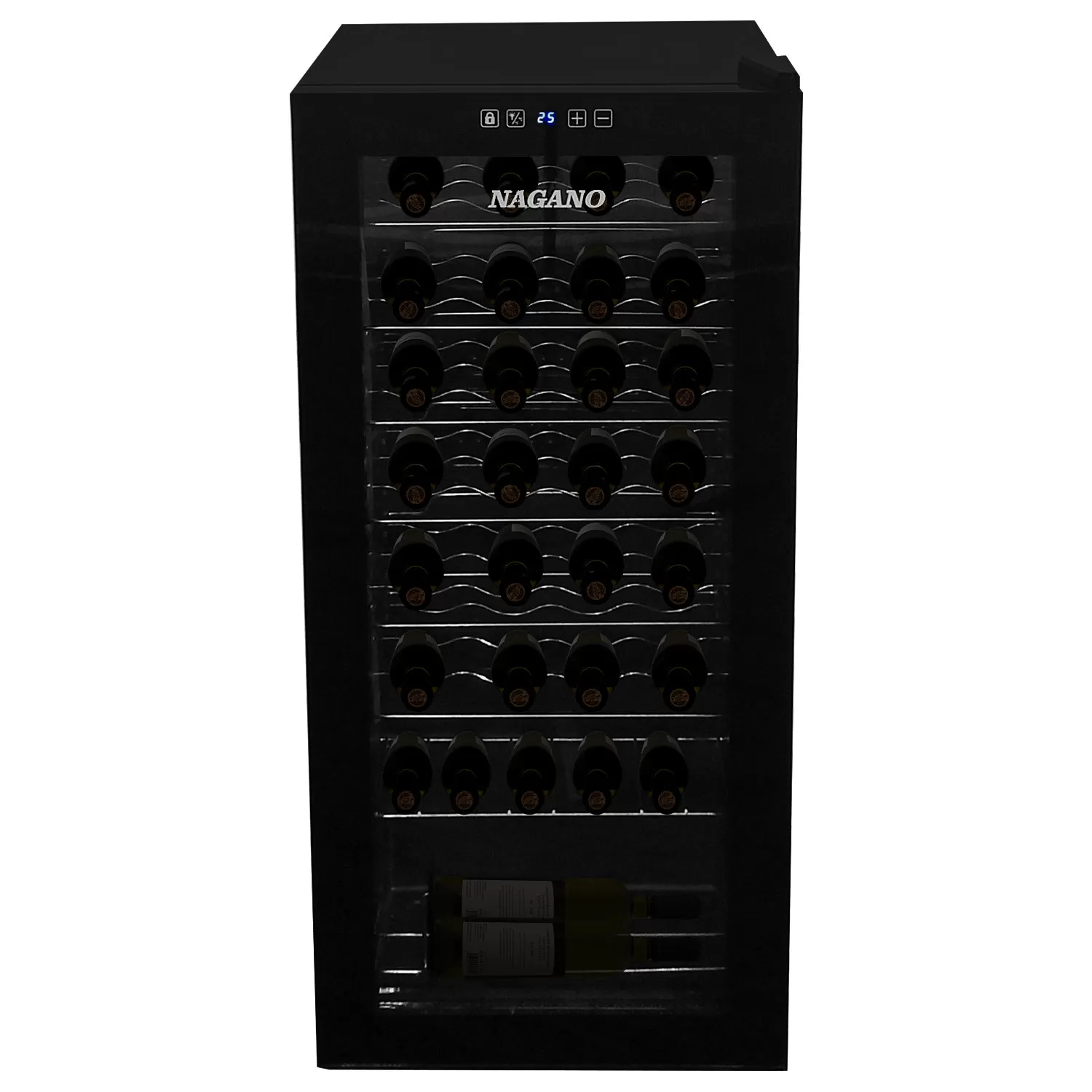 Adega de Vinhos Climatizada 32 Garrafas 94 L Display Digital Compressor