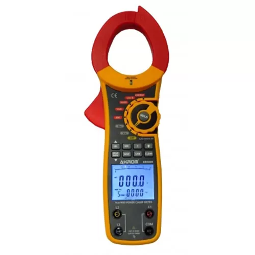 Alicate Wattímetro Trifásico True RMS c/ Usb KR3000