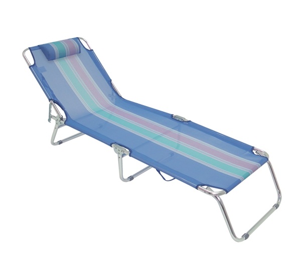 Cadeira espreguiçadeira de aluminio – AZUL