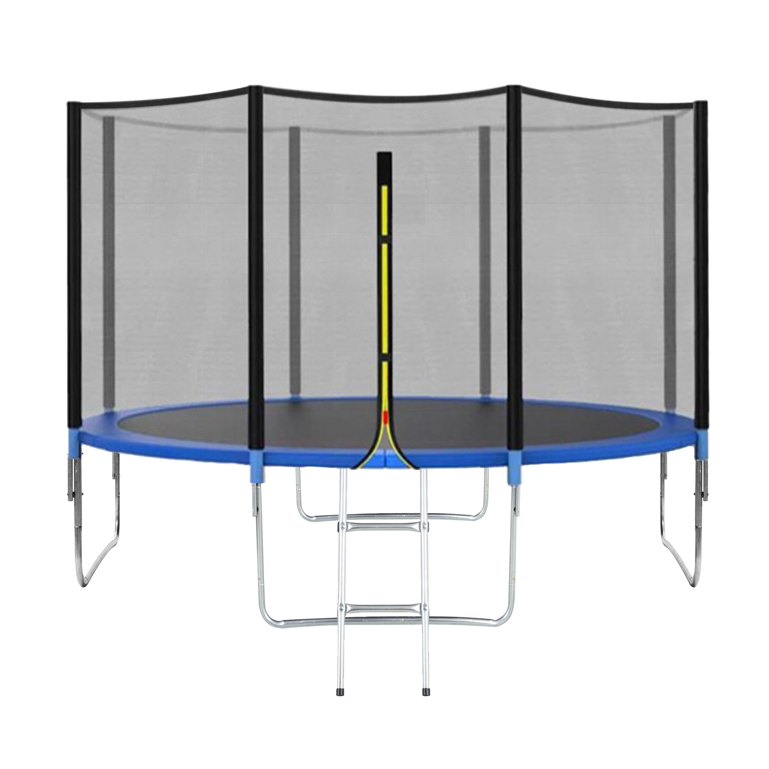 Cama Elástica 428cm com Escada e Rede de Proteção Diâmetro 14 Pés