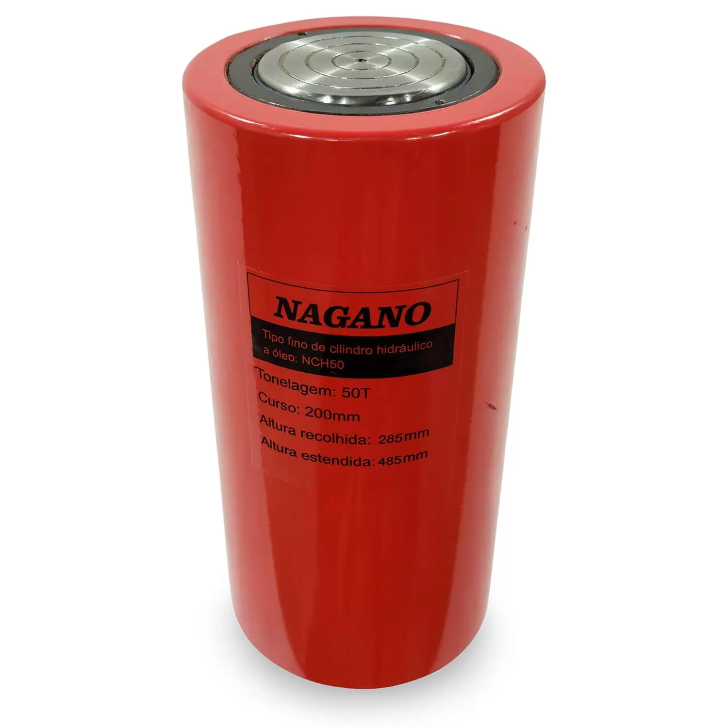 Cilindro Hidráulico 50 Toneladas Curso 200mm Dupla Ação