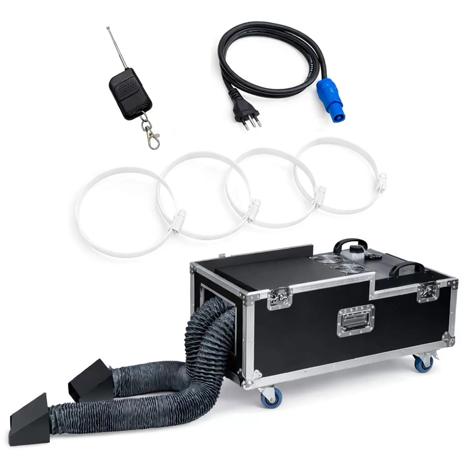 Máquina de Fumaça 3000w Tubo Duplo Controle DMX