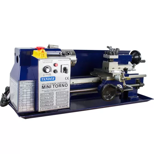 Mini Torno Mecânico de Bancada 300mm – 400w – 220v Monofásico – 60hz – TTM300