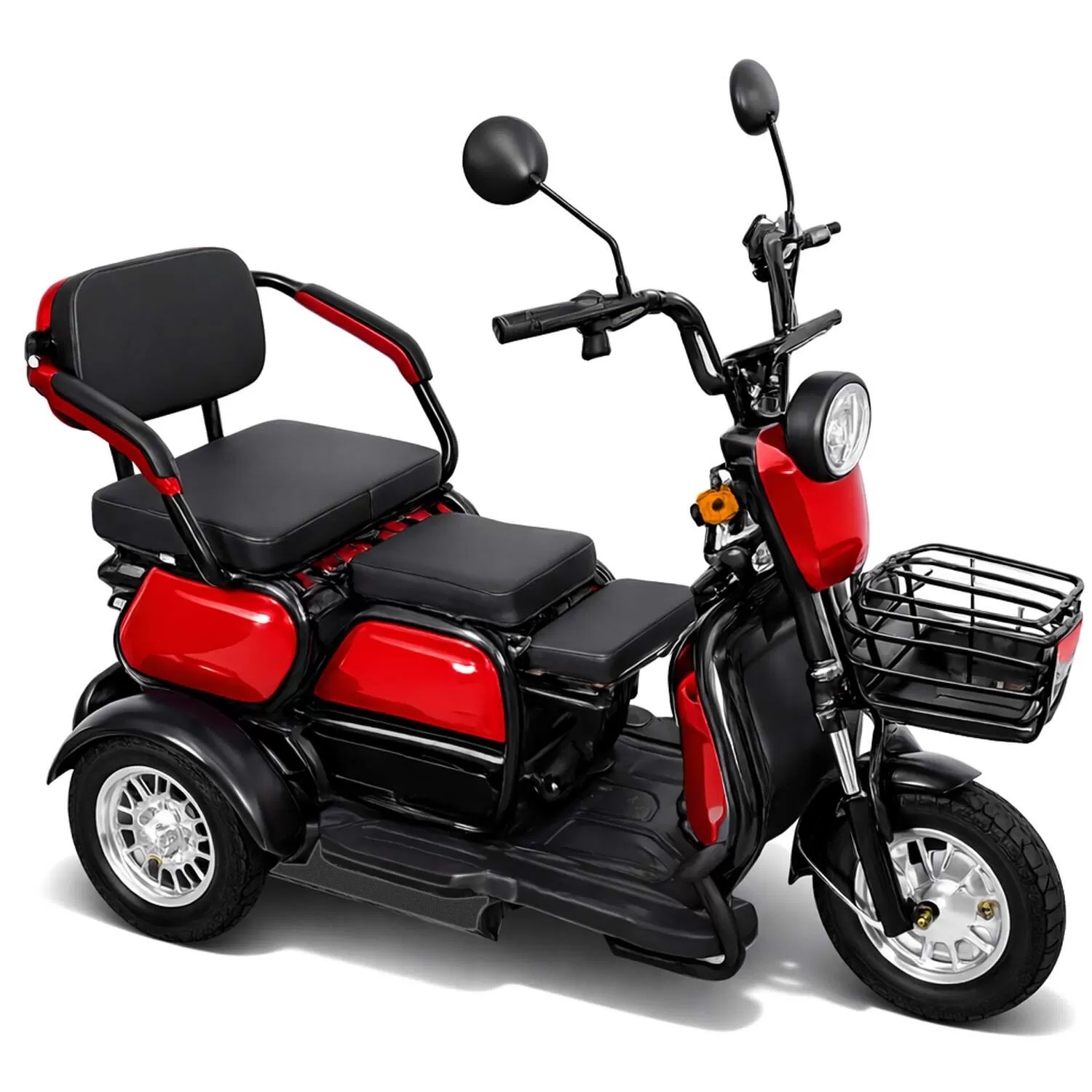Triciclo Elétrico 600w 32km/h Sem CNH Autonomia de 40Km Suporta até 250kg