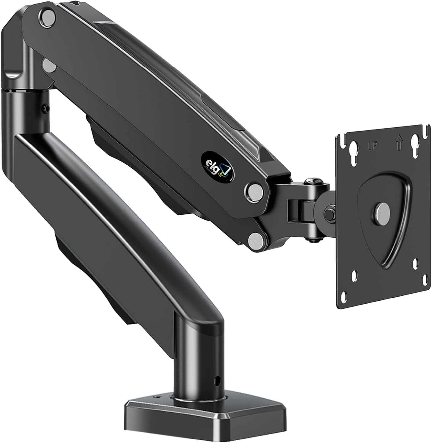ELG F80N Suporte Articulado de Mesa Pistão a Gás para Monitores 17eapos;eapos; a 35eapos;eapos; Preto