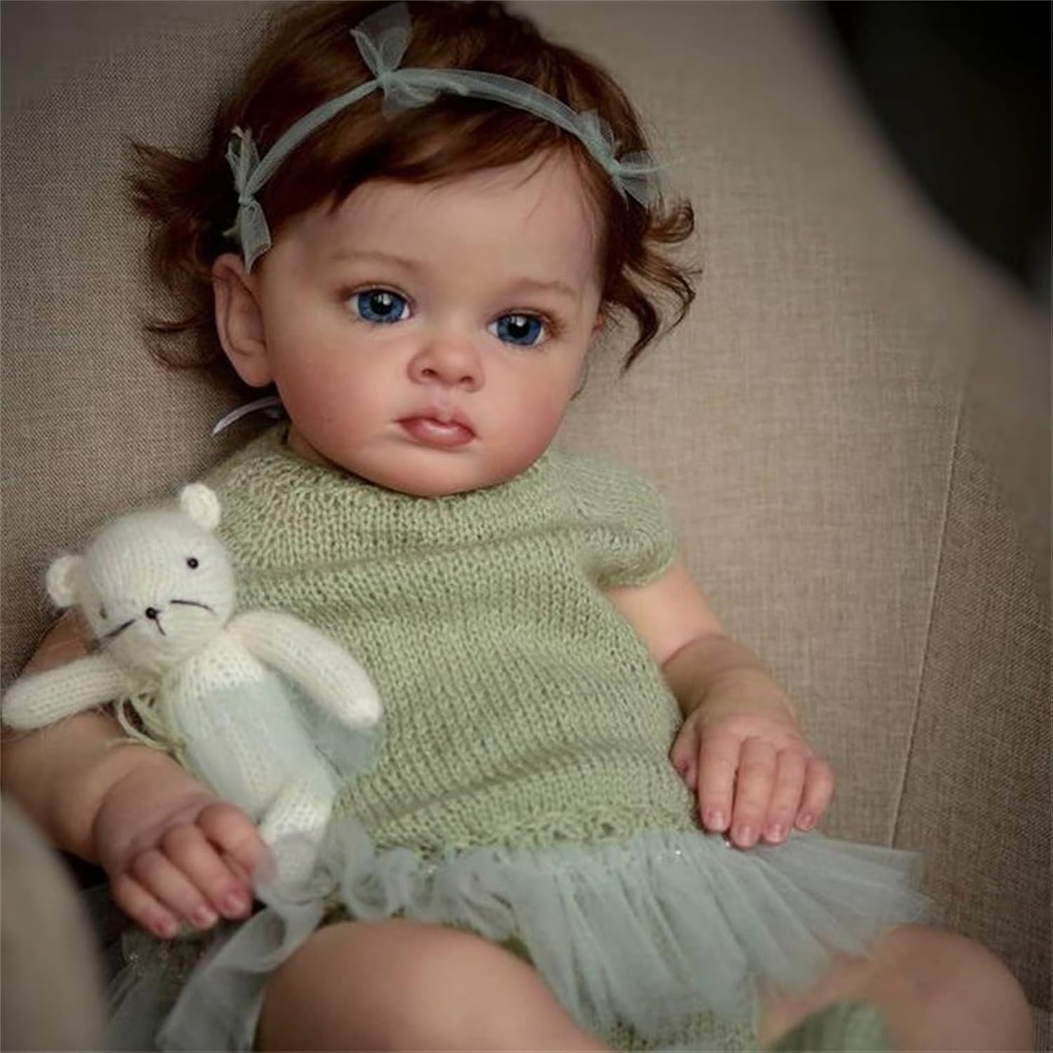 Boneca Bebê Reborn Menina 55cm Corpo de Silicone Realista