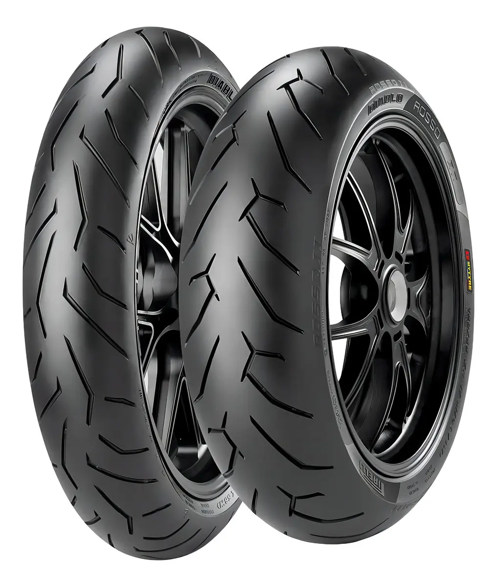 Pneu Pirelli Diablo Rosso II 110/70R17 54H + 140/70R17 66H