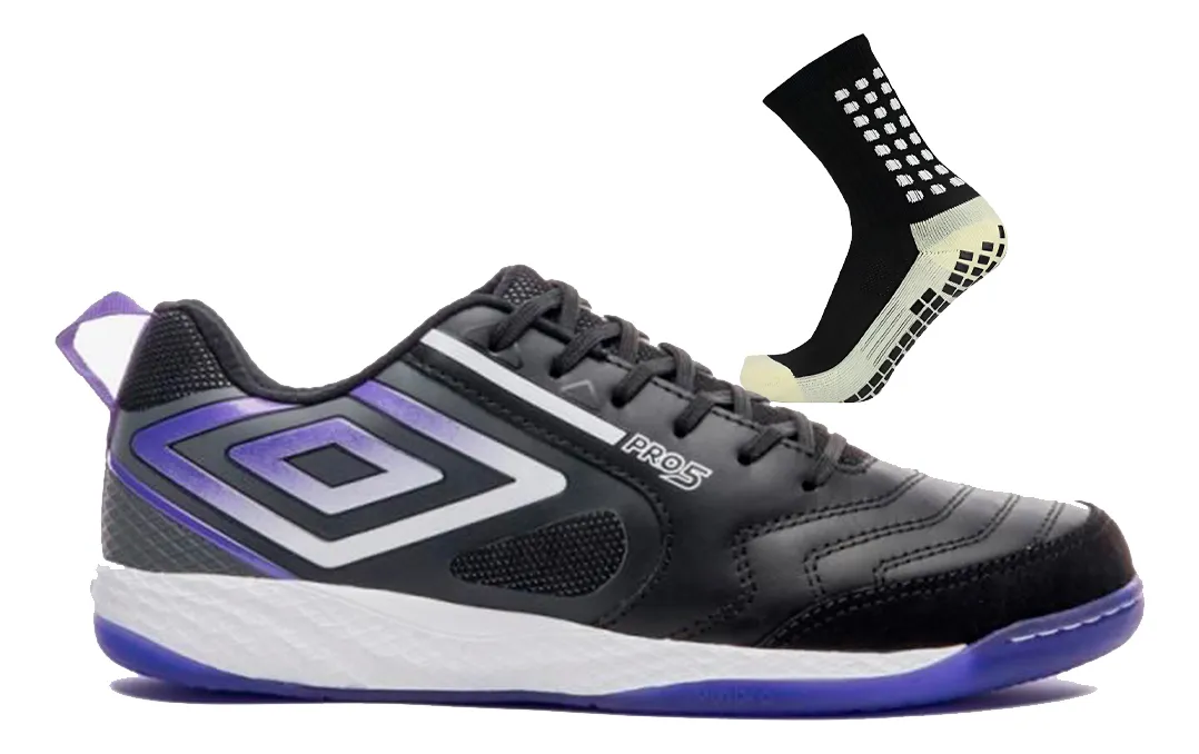 Chuteira Indoor Futsal Umbro Pro 5 Bump Couro