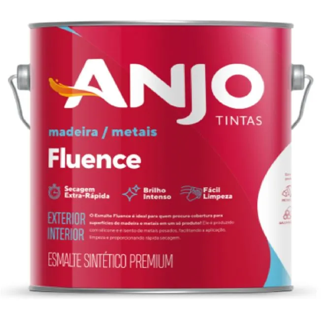 Tinta Esmalte Sintético Fluence Premium 3,6L Branco Gelo - ANJO
